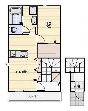 仮）小松新築アパートの間取り