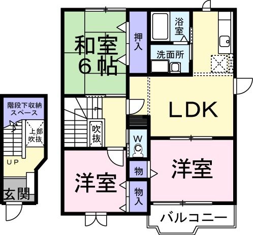 シャルマン・アビテＢの間取り