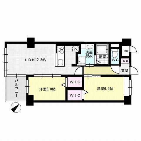 ＡＰエルテージ地行の間取り