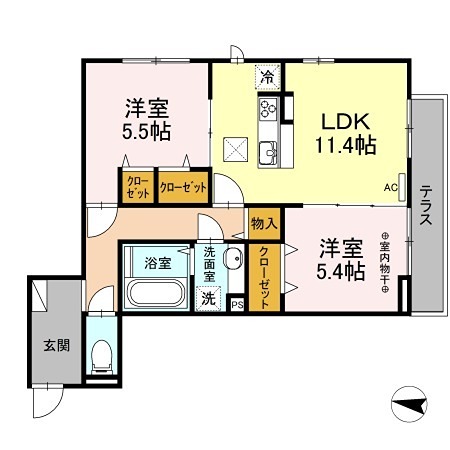 ファミユCの間取り