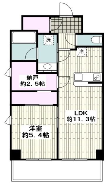 【藤沢市弥勒寺のマンションの間取り】