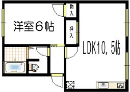 姫路市宮上町のマンションの間取り