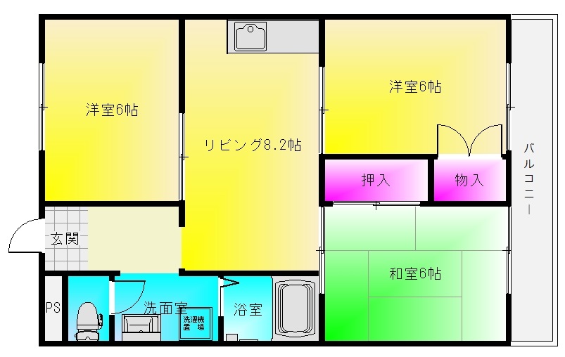 ボナール山本の間取り