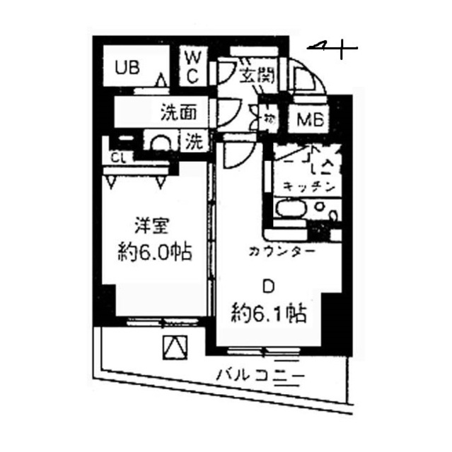 渋谷区南平台町のマンションの間取り