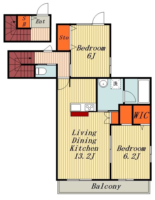 我孫子市寿のマンションの間取り