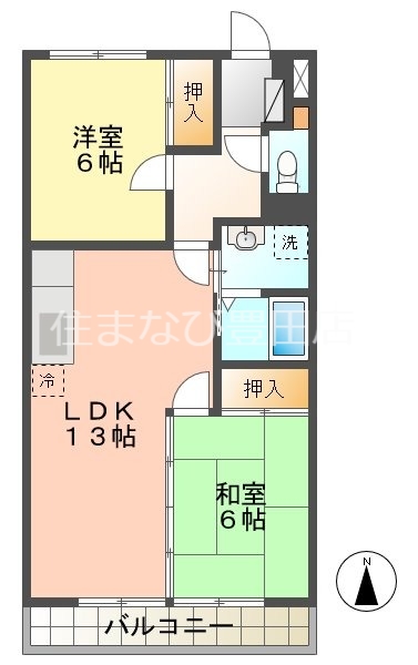 エレガンス青山の間取り