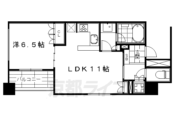 リーガル京都四条烏丸２の間取り