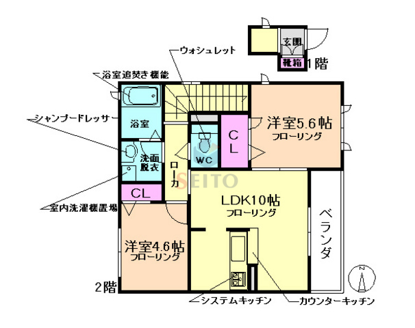 グレイスコートの間取り