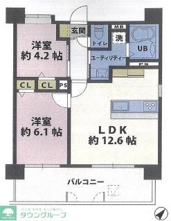 マイキャッスル横浜リバーサイドの間取り