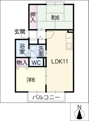 サニーホームズ各務原の間取り