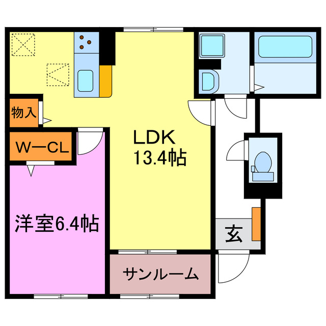 仮)石部中央4丁目アパートの間取り