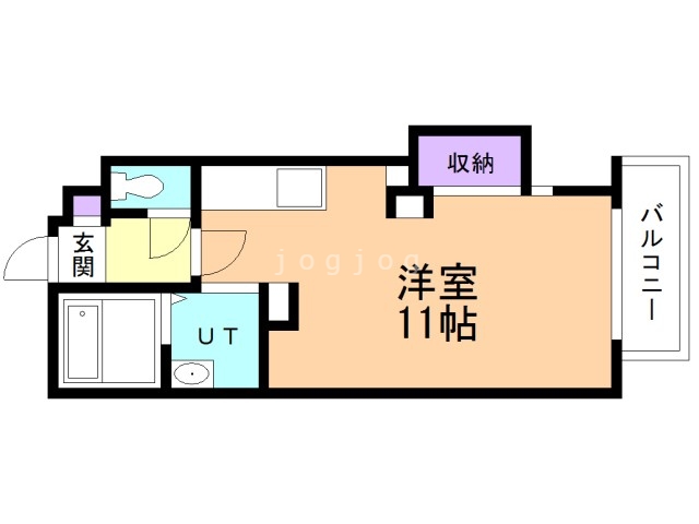 札幌市北区北二十二条西のマンションの間取り