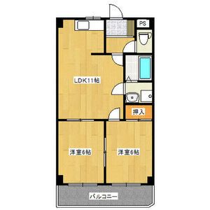 【春日井市柏井町のマンションの間取り】