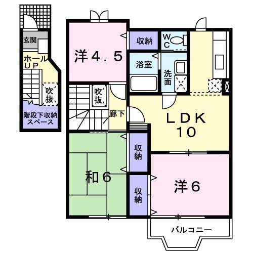 フラワ－コ－ポ　Iの間取り