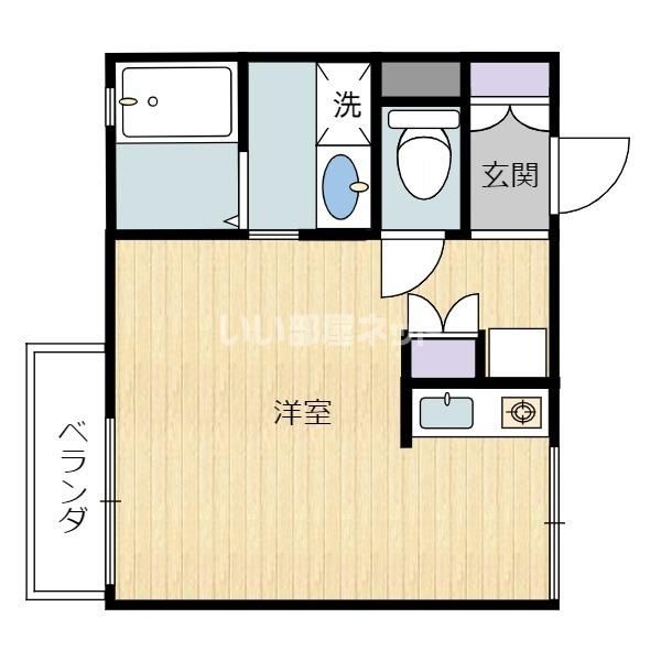 掛川市細谷のマンションの間取り