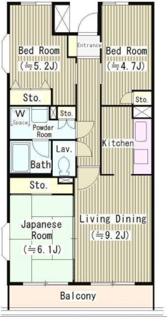 マンションカメリア壱番館の間取り