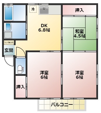 ノゾエハイツの間取り