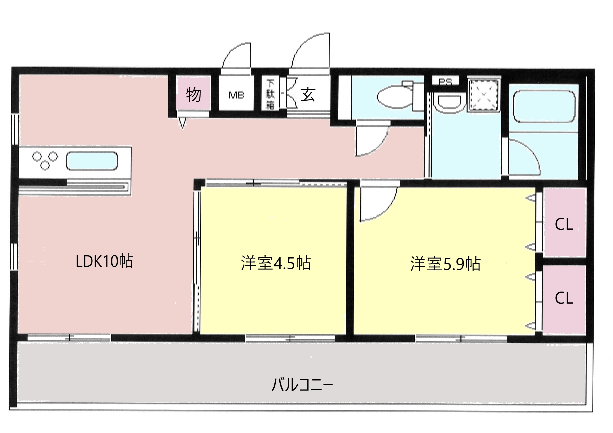 北斗の間取り