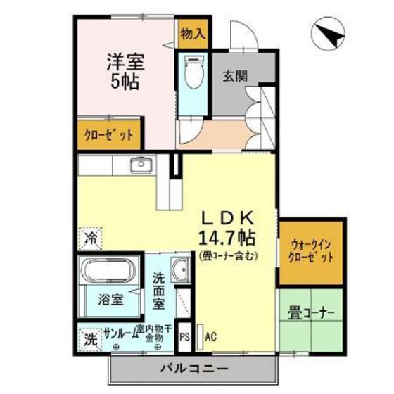 Ｄ－ｒｏｏｍ本郷新IIの間取り