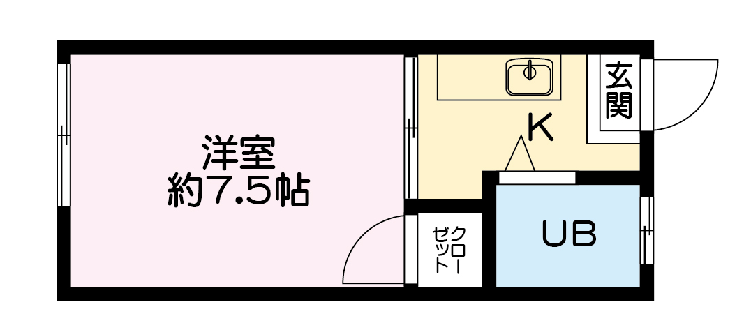コーポ富田_間取り_0