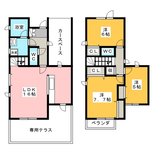 練馬区上石神井2丁目戸建 6号棟の間取り写真