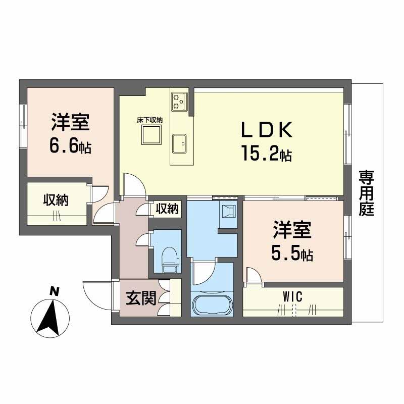シャーメゾン壺川の間取り