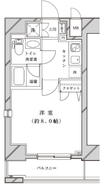 ライジングプレイス金町の間取り