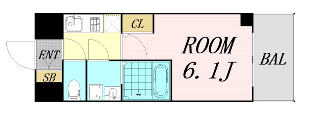 エスリード弁天町NORTH RESIDENCEの間取り