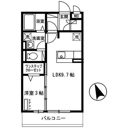 セジュール南大通A_間取り_0