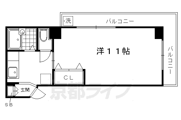 コーポ大鷺の間取り写真