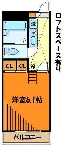 ＪＲ中央線 八王子駅 バス乗車時間：20分 最寄りバス停で下車 徒歩6分 3階建 築22年の間取り写真