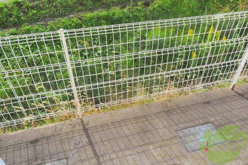 バルコニー　洗濯物はもちろん、お花の植物も置けますね。