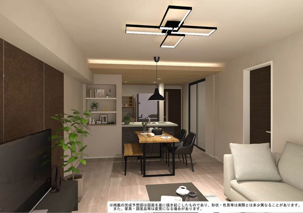 その他部屋・スペース　完成予想図／家具等は配置のイメージで物件に付属しておりません