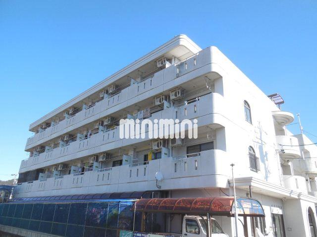 建物外観　白色の存在感の有る外観です