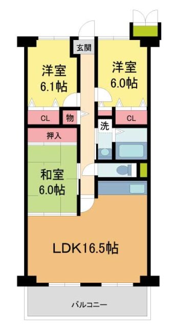 フォリア岡本の間取り写真