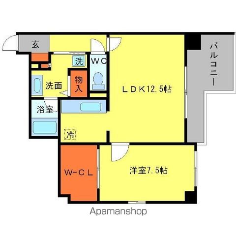 BRAVI南堀江の間取り写真