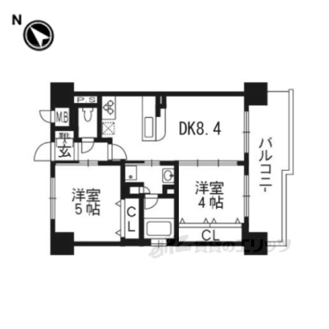 エステムプラザ京都河原町通2レジデンシャの間取り写真