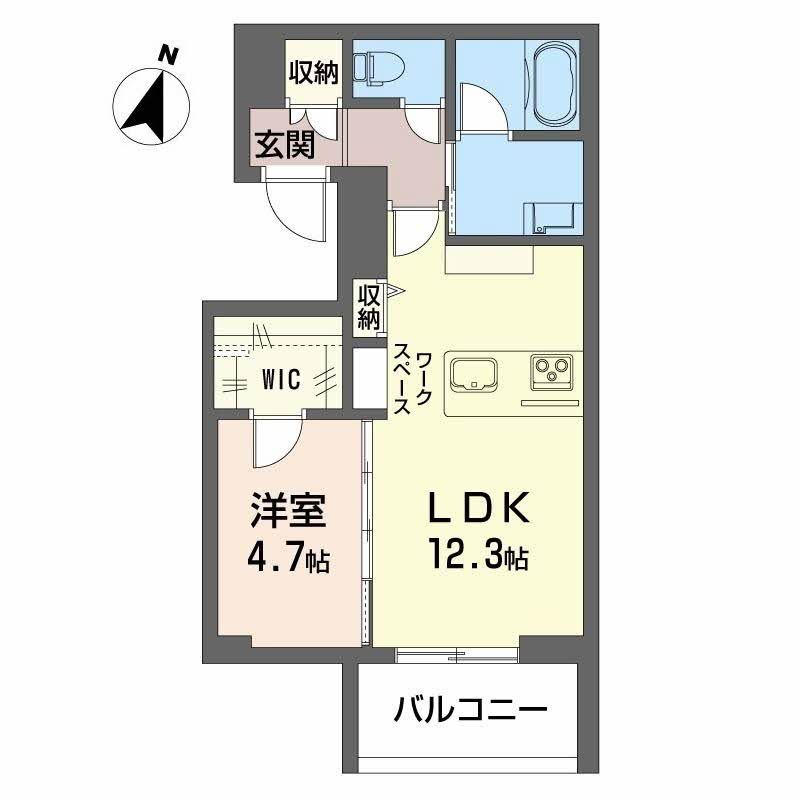 シャーメゾン東幸町の間取り写真