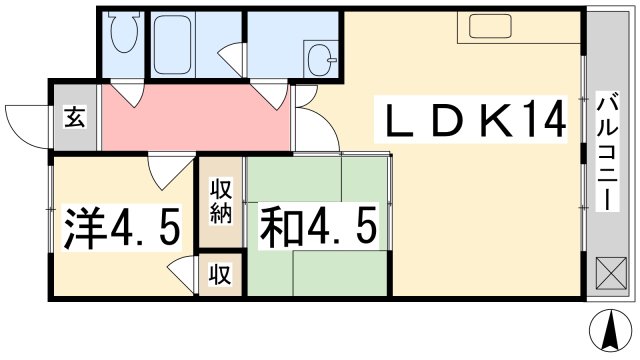 ハッピーコート青山の間取り写真