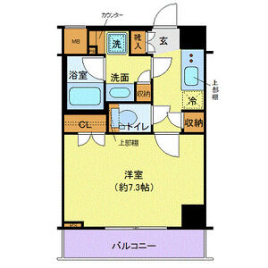 東急田園都市線 用賀駅 徒歩6分 7階建 築9年の間取り写真