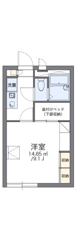 レオパレスパストラルの間取り写真