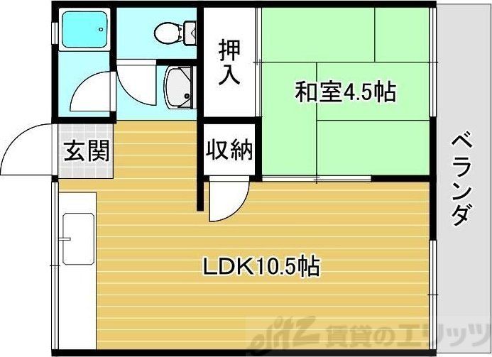 名神ハイツ A棟の間取り写真