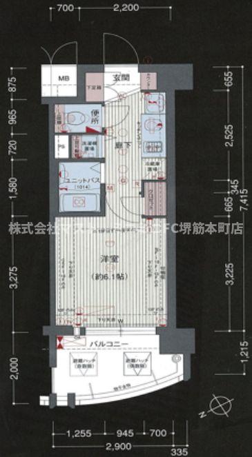 プレサンス天満ステーションフロントの間取り写真