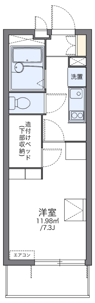レオパレスコンフォートマックの間取り写真