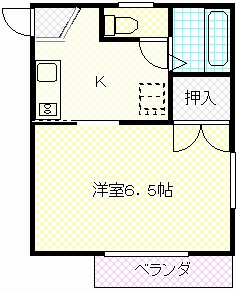 クレセンス若松Bの間取り写真