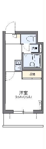 レオパレスアザレアの間取り写真