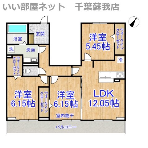 サンクレールAB Aの間取り写真