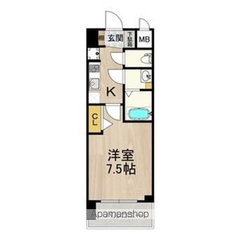 スプランディッド難波SOUTHの間取り写真