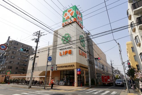 スーパー　ライフ西小岩店（スーパー）まで418m