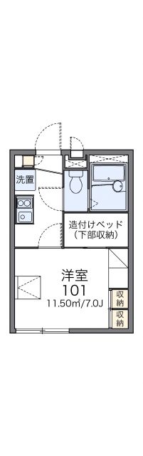 レオパレスサークルストーンの間取り写真